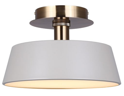 Canarm - LFM263A13GYG - LED Flush Mount - Jessa - Matte Gray And Gold