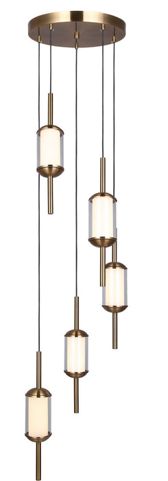 Canarm - LPL321A05GD - Five Light Pendant - Lavene - Gold