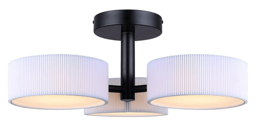 Carmynn LED Semi Flush Mount Black