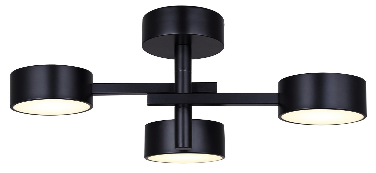 Canarm - LSF315A03BK - LED Semi Flush Mount - Montgomery - Black