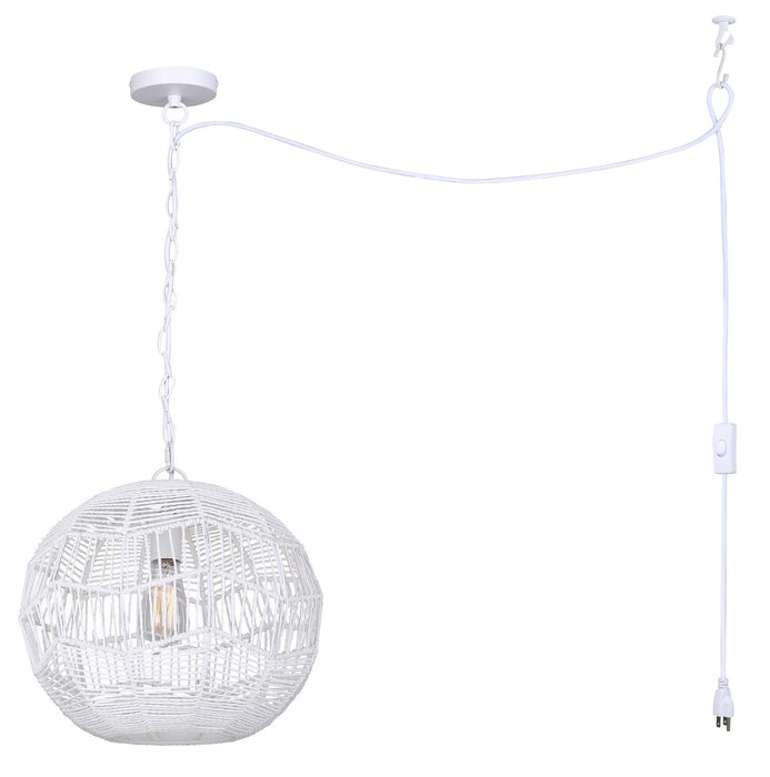 Canarm - IPL1197A01WH - One Light Pendant - Valence - White