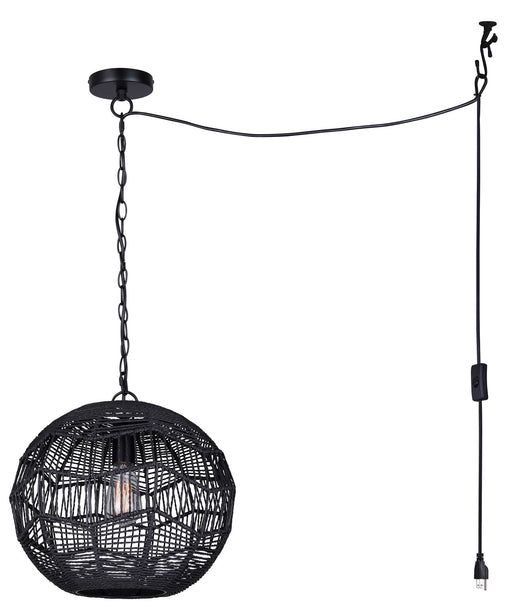 Canarm - IPL1197A01BK - One Light Pendant - Valence - Black