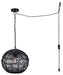 Canarm - IPL1197A01BK - One Light Pendant - Valence - Black