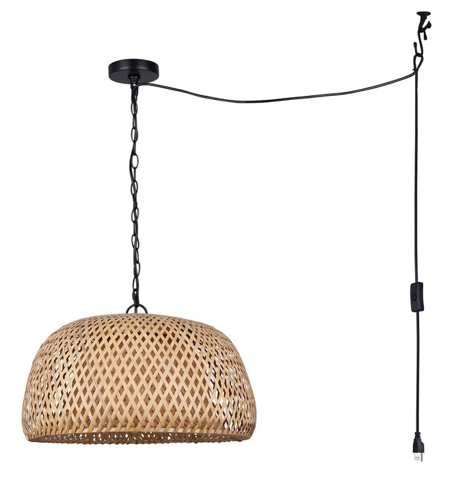Canarm - IPL2109B01BK - One Light Pendant - Hanoi - Black