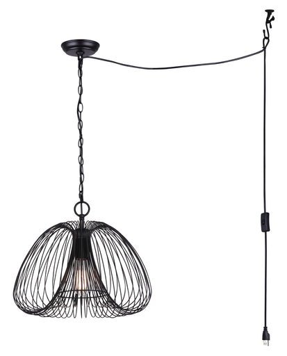 Stockholm One Light Pendant Black