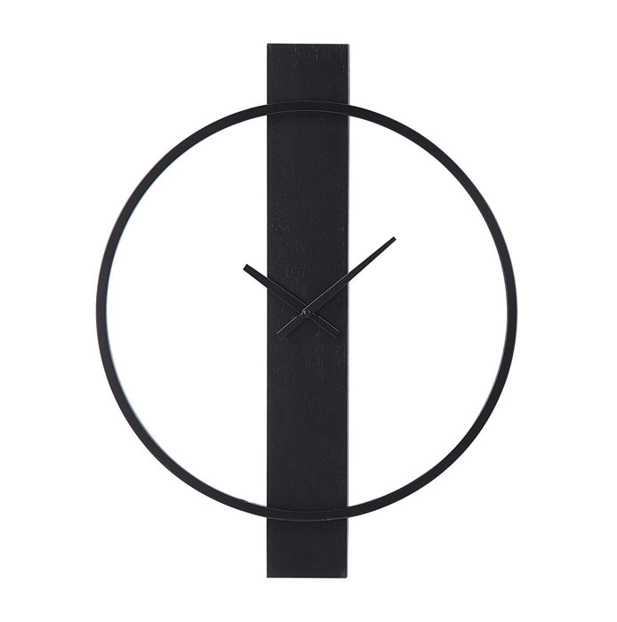 Renwil - CL255 - Wall Clock - Romane - Matte Black