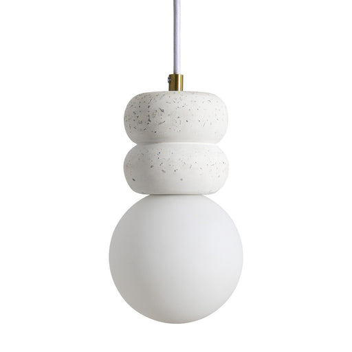 Candra LED Ceiling Fixture Off-White With Speckles