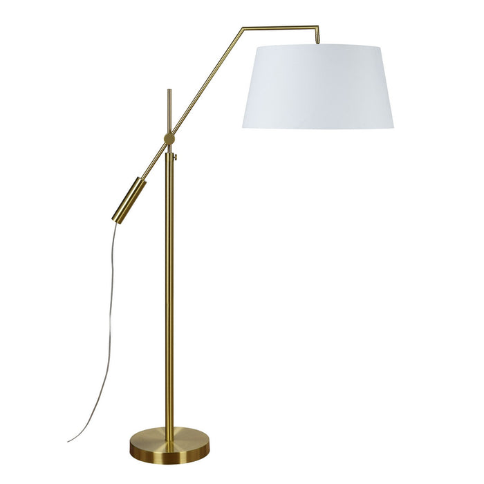 Renwil - LPF3148 - LED Floor Lamp - Claire - Satin Brass