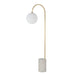Renwil - LPF3151 - LED Floor Lamp - Merlot - Satin Brass