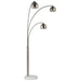 Renwil - LPF3161 - Three Light Floor Lamp - Aguillard - Brushed Nickel