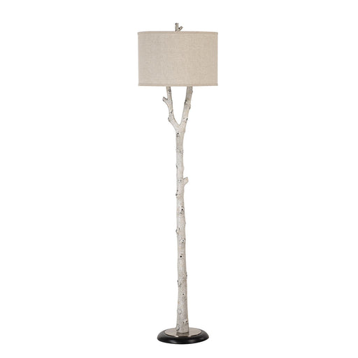 Criterion One Light Floor Lamp White Wash