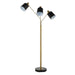 Renwil - LPF3169 - Three Light Floor Lamp - Meander - Brass