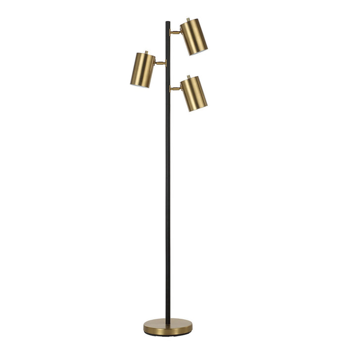 Renwil - LPF3171 - Three Light Floor Lamp - Meandros - Matte Black