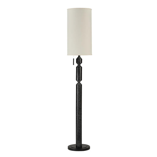 Pheonix One Light Floor Lamp Matte Black Wash