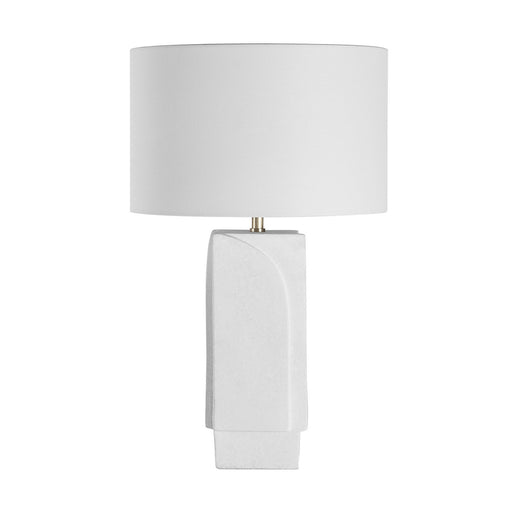 Scavo LED Table Lamp Textured Matte Off-White