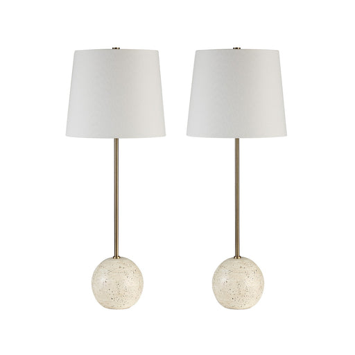 Davide Two Light Table Lamp Cream