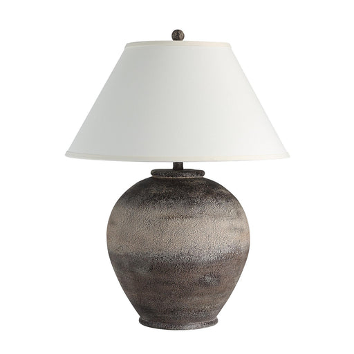 Bronce One Light Table Lamp Dark Brown & Beige