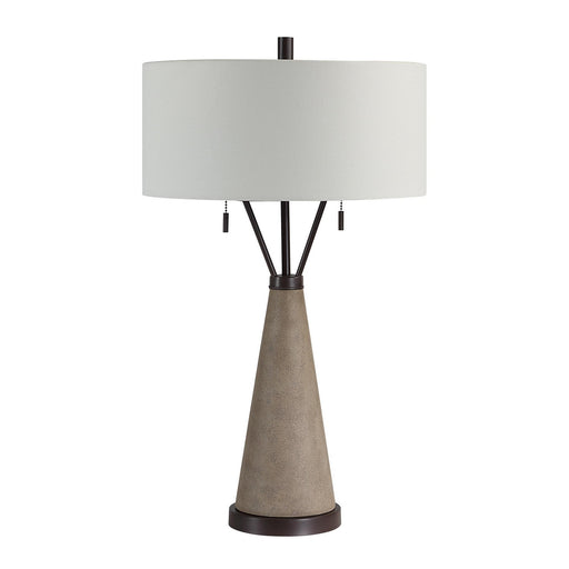 Lourdes Two Light Table Lamp Cream Wash