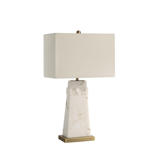 Nisrine One Light Table Lamp Off-White With Gold