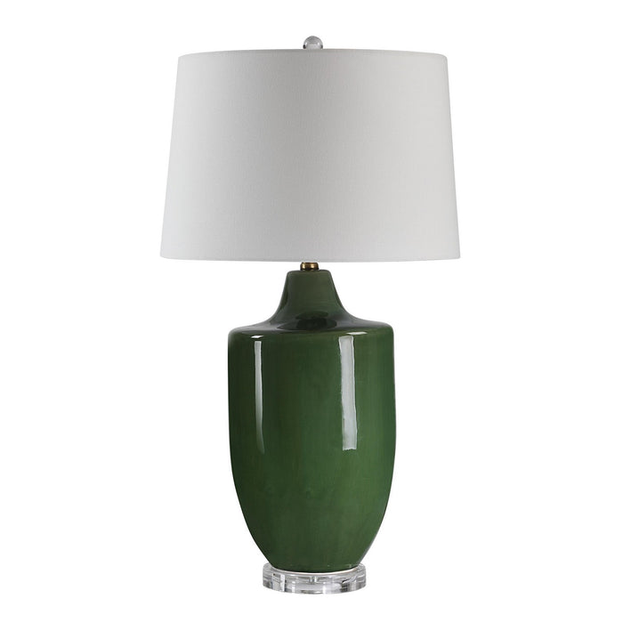 Renwil - LPT1348 - One Light Table Lamp - Pesca - Crackled Olive Green