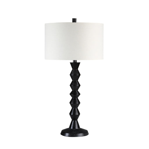 Tulum One Light Table Lamp Matte Black Wash