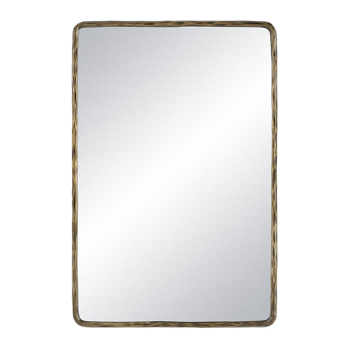 Renwil - MT2675 - Mirror - Ivory - DARK ANTIQUE BRUSHED BRASS