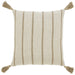 Renwil - PWFL1436 - Pillow - Truden - Natural Linen / Dark Brown Linen Stripe