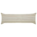 Renwil - PWFL1438 - Pillow - Felipe - Natural/ White & Dark Brown Stripe