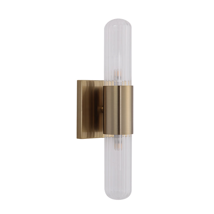 Renwil - WS134 - LED Wall Sconce - Chiara - Ribbed Clear