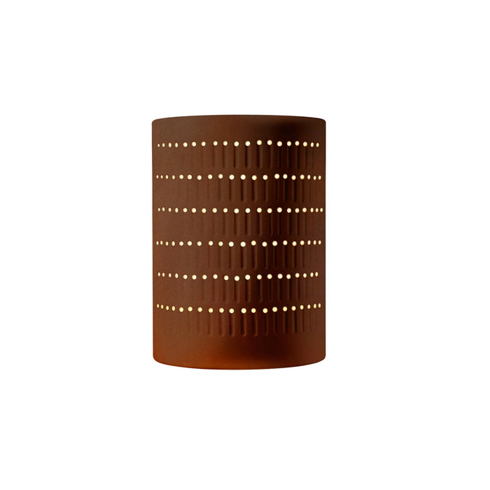 Justice Designs - CER-2295-RRST-LED2-2000 - LED Lantern - Ambiance - Real Rust