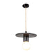 Justice Designs - CER-6320-GRY-MBLK-BEIG-TWST - One Light Pendant - Radiance - Gloss Grey