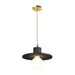 Justice Designs - CER-6325-CRB-ABRS-BEIG-TWST - One Light Pendant - Radiance - Carbon - Matte Black
