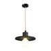 Justice Designs - CER-6325-CRB-MBLK-BEIG-TWST - One Light Pendant - Radiance - Carbon - Matte Black