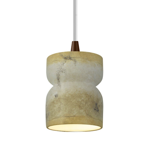 Radiance One Light Pendant Greco Travertine