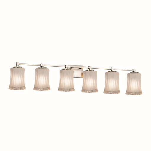 Veneto Luce Six Light Bath Bar Brushed Nickel