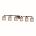 Justice Designs - GLA-8426-26-CLRT-DBRZ - Six Light Bath Bar - Veneto Luce - Dark Bronze