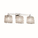 Justice Designs - GLA-8433-30-LACE-CROM - Three Light Bath Bar - Veneto Luce - Polished Chrome