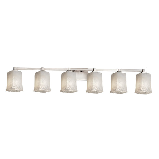 Veneto Luce Six Light Bath Bar Brushed Nickel