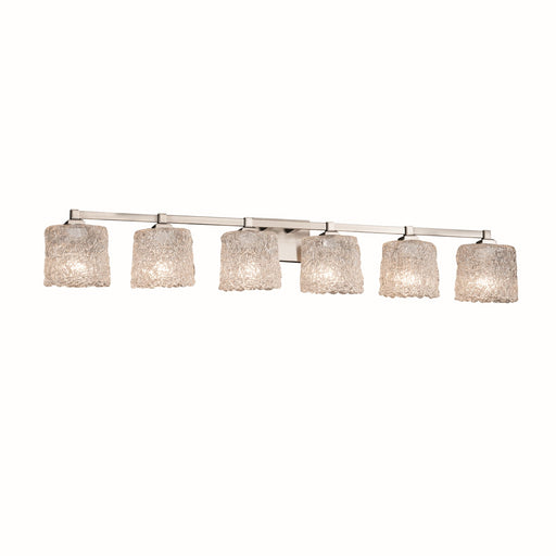 Veneto Luce Six Light Bath Bar Brushed Nickel