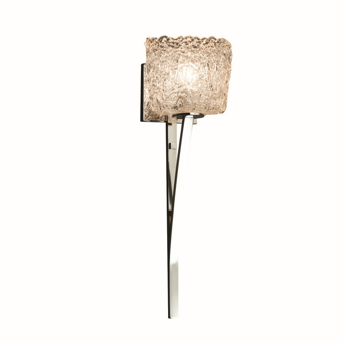 Justice Designs - GLA-8791-30-LACE-CROM - One Light Wall Sconce - Veneto Luce - Polished Chrome