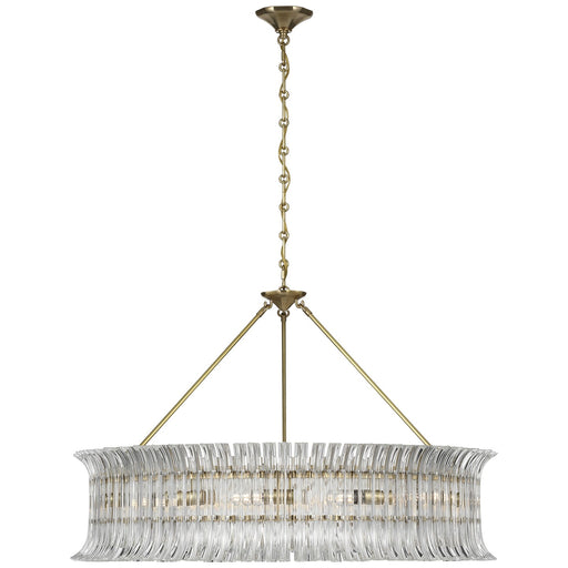 Rhine LED Chandelier Hand-Rubbed Antique Brass