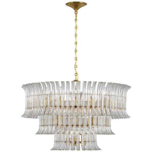 Rhine LED Chandelier Hand-Rubbed Antique Brass