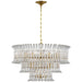 Visual Comfort Signature - ARN 5072HAB-CG - LED Chandelier - Rhine - Hand-Rubbed Antique Brass