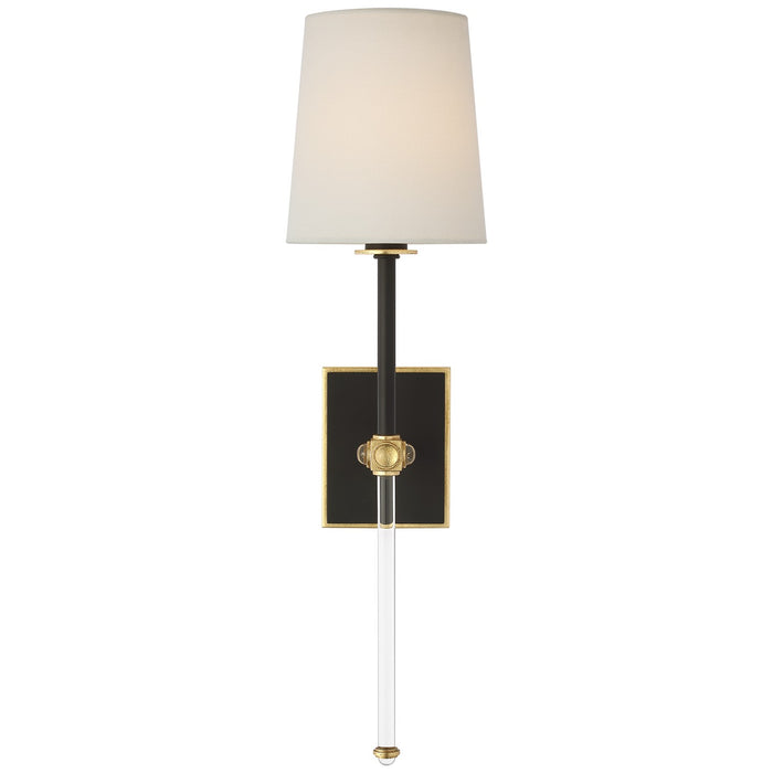 Visual Comfort Signature - JN 2052MBK/CG-L-CL - LED Wall Sconce - Lucia - Matte Black and Crystal