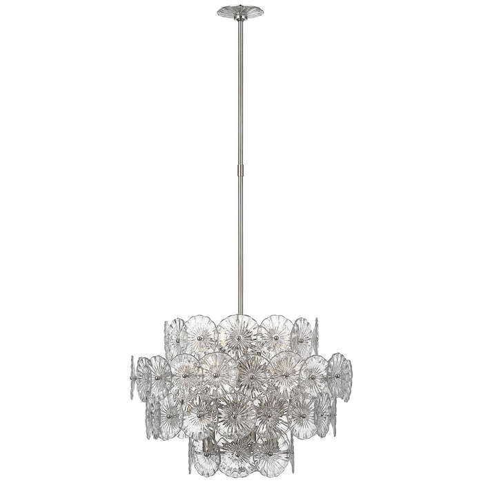Visual Comfort Signature - JN 5035BSL-CG - LED Chandelier - Gianna - Burnished Silver Leaf