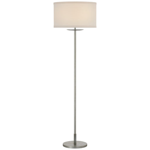 Walker LED Floor Lamp Burnished Silver Leaf
