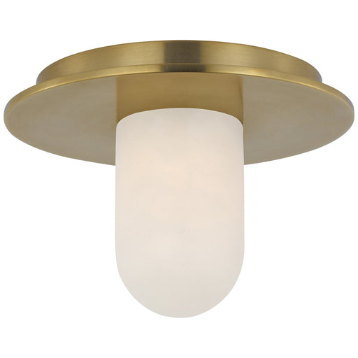 Visual Comfort Signature - KW 4005AB-ALB - LED Flush Mount - Fosse - Antique-Burnished Brass