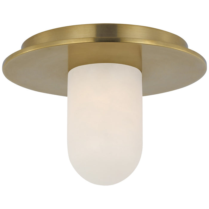 Visual Comfort Signature - KW 4005AB-ALB - LED Flush Mount - Fosse - Antique-Burnished Brass