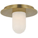 Visual Comfort Signature - KW 4005AB-ALB - LED Flush Mount - Fosse - Antique-Burnished Brass