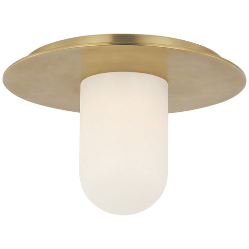 Visual Comfort Signature - KW 4006AB-ALB - LED Flush Mount - Fosse - Antique-Burnished Brass